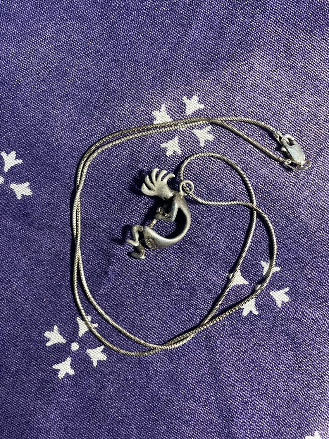   Sterling Silver Kokopelli Necklace 상품이미지1