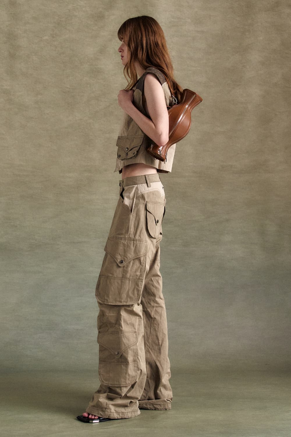 앤더슨벨 Waxed Pocket Cargo Pants Apa822w  상품이미지5