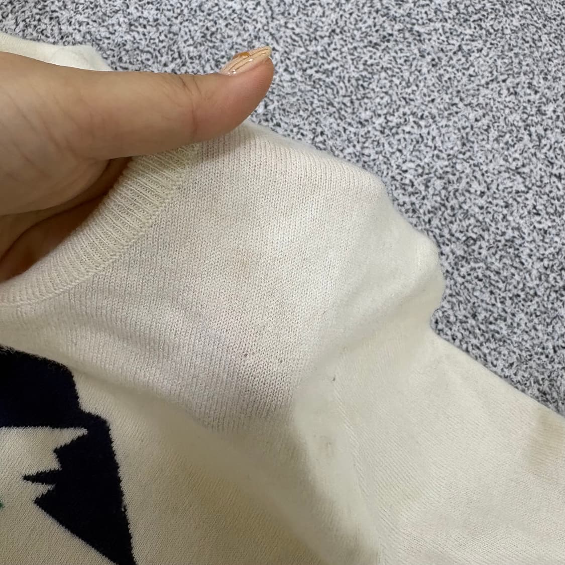 90 빈폴 여성 울니트 긴팔티 (보풀O) 0402J 상품이미지8