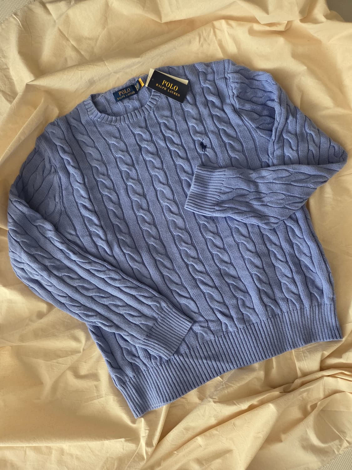 [새상품] 폴로 랄프로렌 케이블 니트 코튼 스웨터 남성 XL 상품이미지1