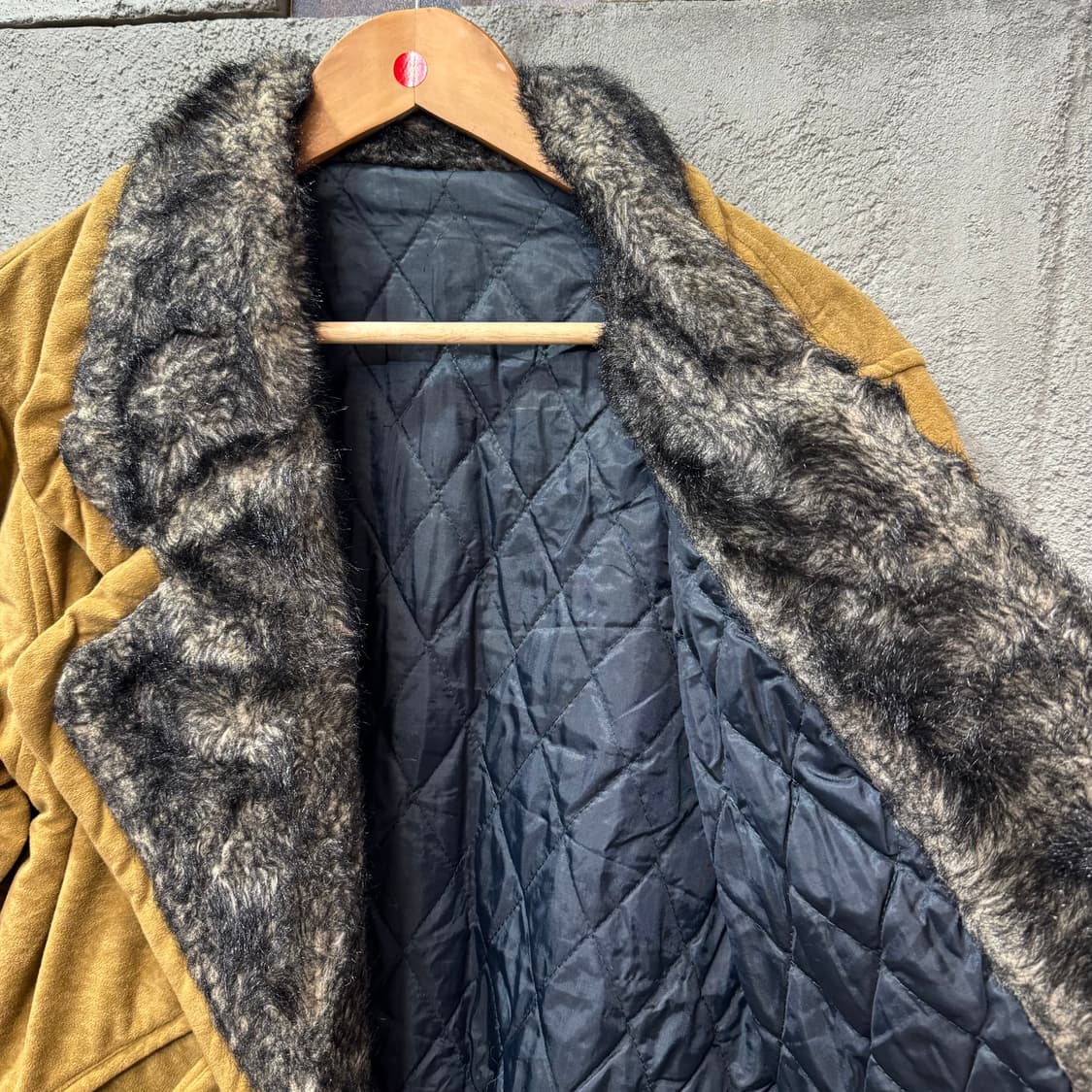 빈티지 제팬 스웨이드 퍼 무스탕    상품이미지4