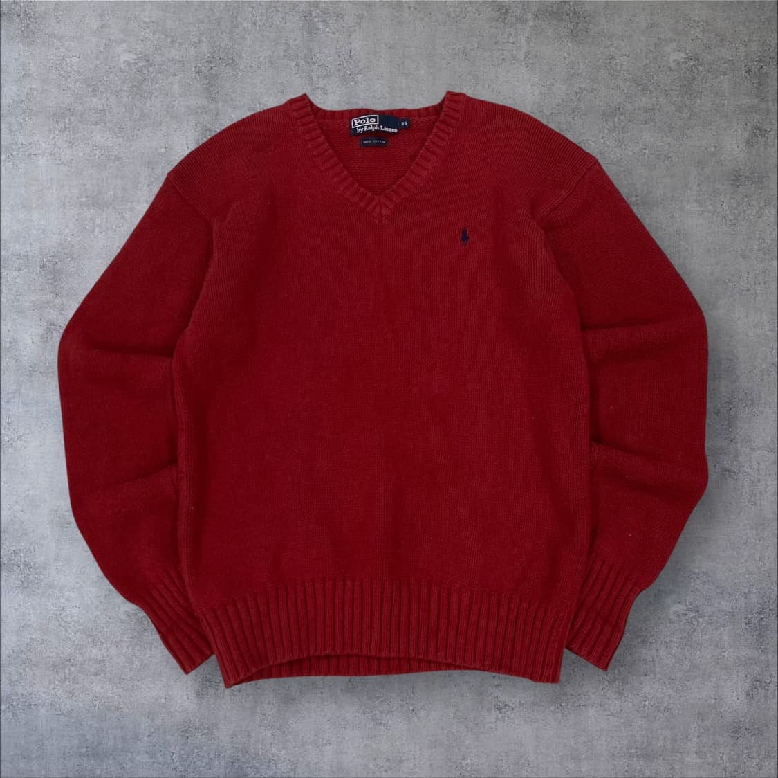 폴로 랄프로렌 포니 스몰 로고 레드 니트 상품이미지1