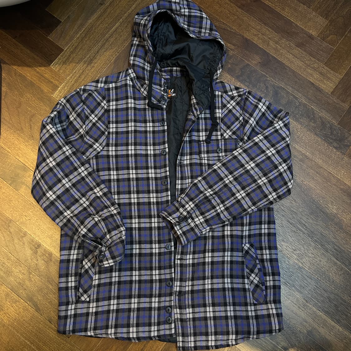 Amplify JPN 일본 빈티지 퀼팅 버튼 후드셔켓 자켓 버버리체크 상품이미지7