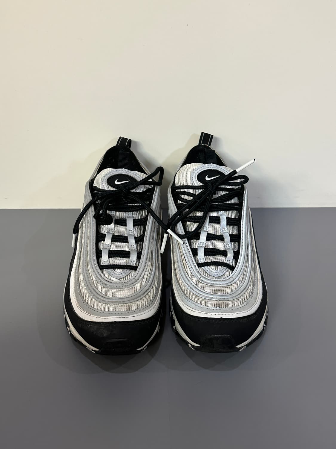 나이키 에어맥스97 화이트블랙실버 운동화 상품이미지4