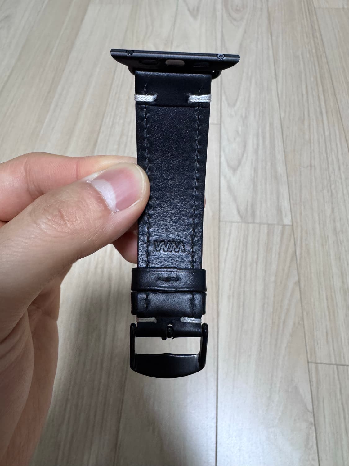 월스와일무브먼트 애플워치 스트랩 (블랙&블랙) 44-46(mm) 상품이미지5