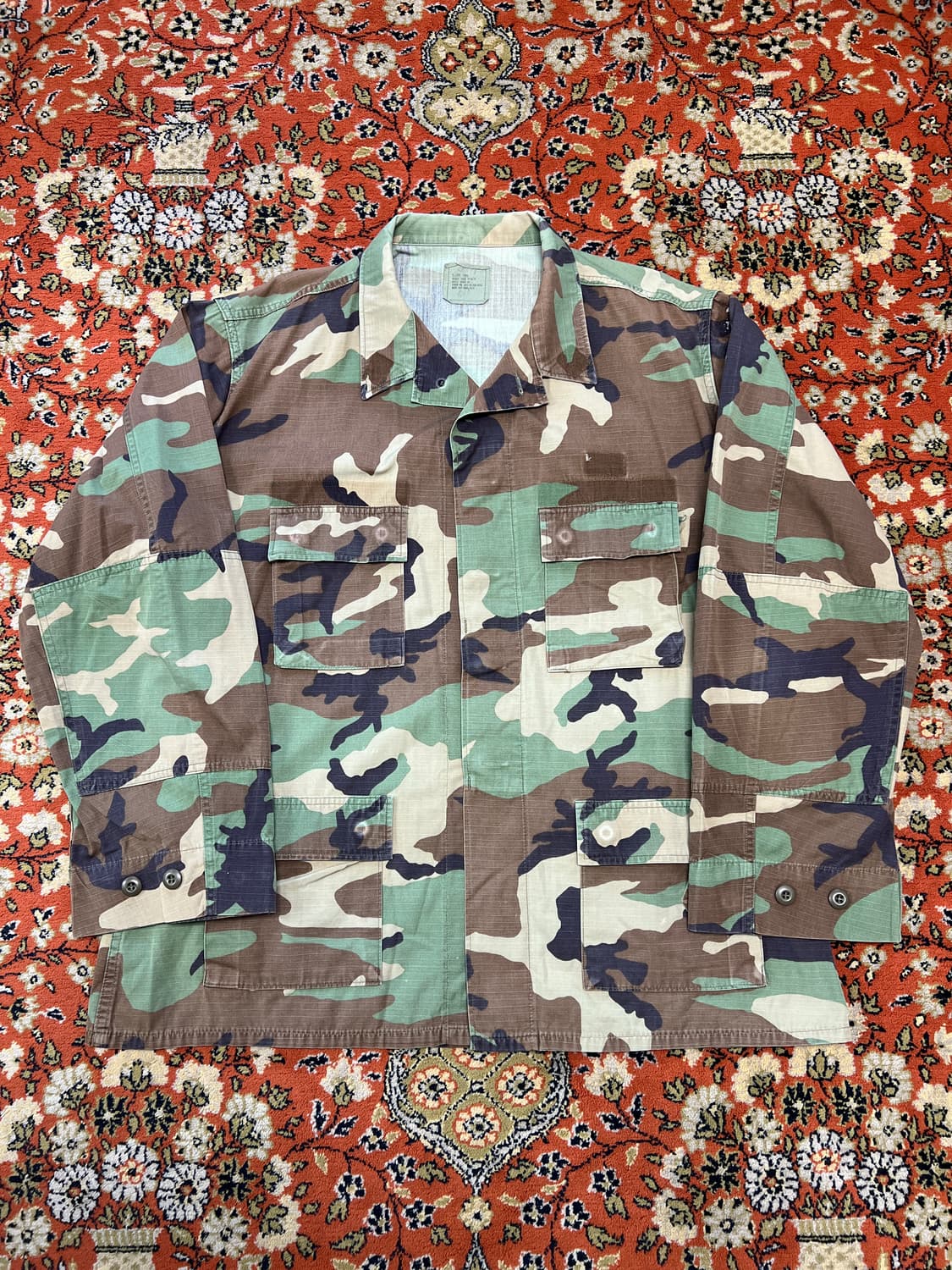 [XL] US ARMY OG 빈티지 BDU 우드랜드 자켓 상품이미지1