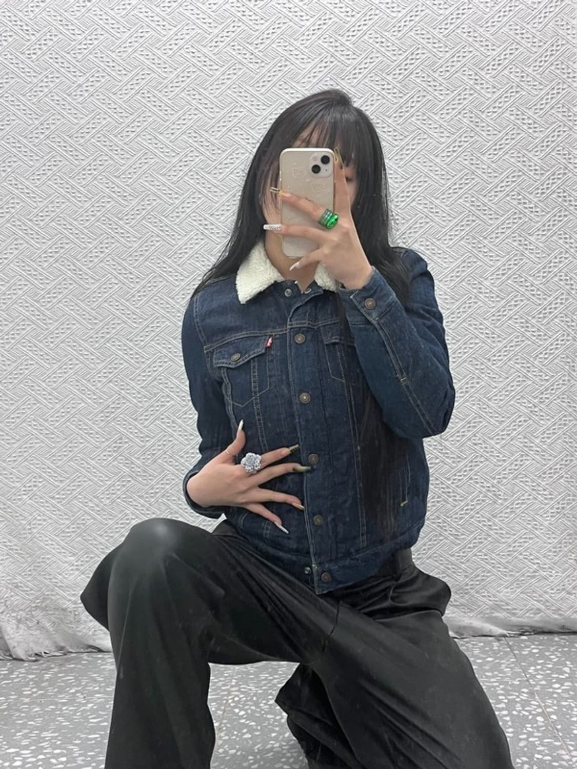 리바이스 빈티지 쉐르파 양털 데님자켓 XS C08001 상품이미지2