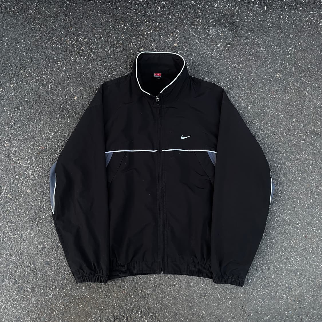 90s 팀 나이키 올드스쿨 백로고 바람막이 빅스우시 트랙자켓 L 상품이미지3