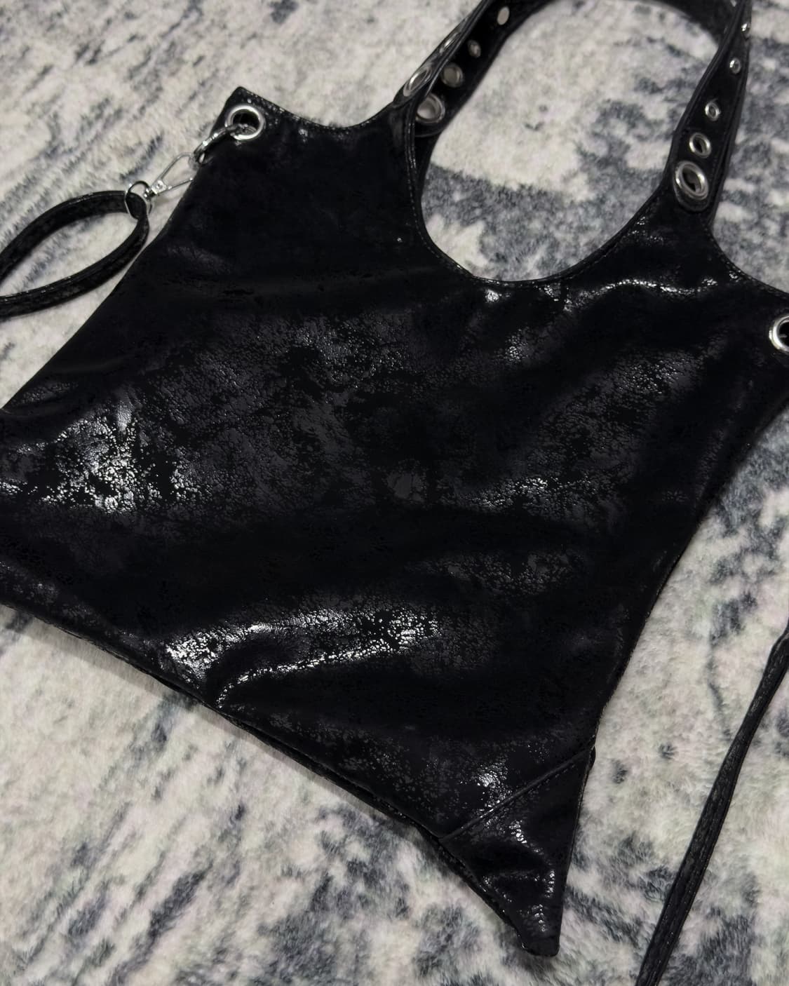 {UNKNOWN} Punk Glossy Studded 2-Way Bag  상품이미지7