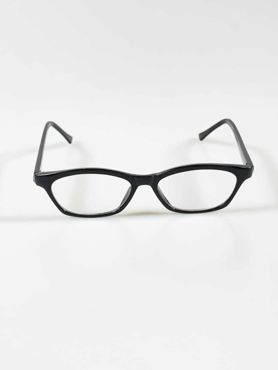 90s 블랙 클래식 뿔테 스퀘어 프레임 빈티지 안경 상품이미지2