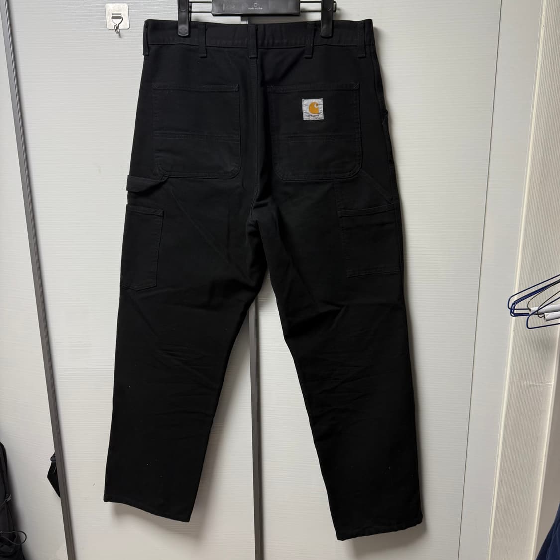 Carhartt WIP 칼하트윕 디어본 캔버스 싱글 니 팬츠 블랙 상품이미지2