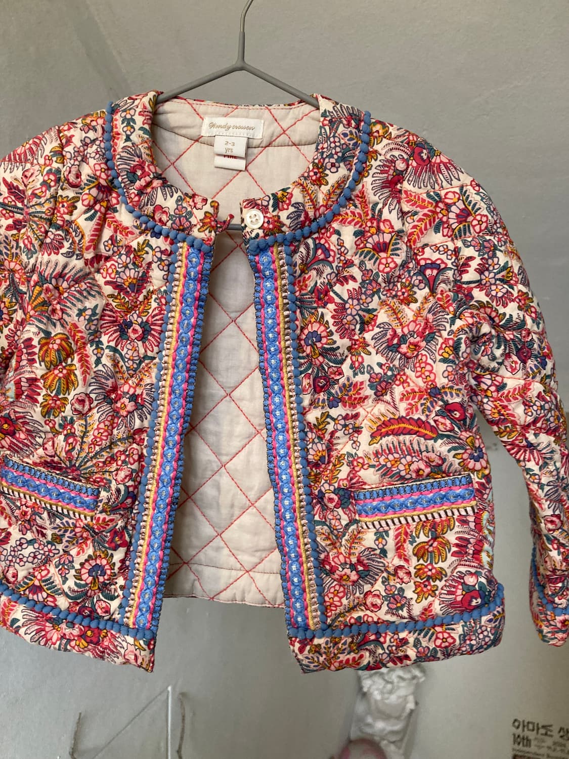 *KIDS* 플라워패턴 누빔 자켓 상품이미지2