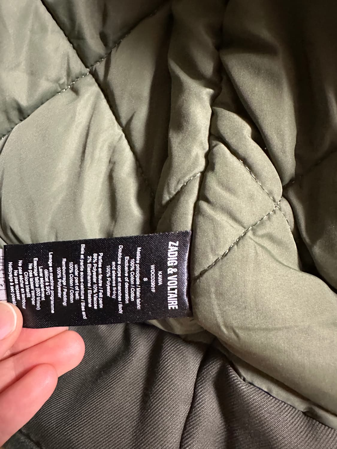 쟈딕앤볼테르 야상 카키 자켓 상품이미지3