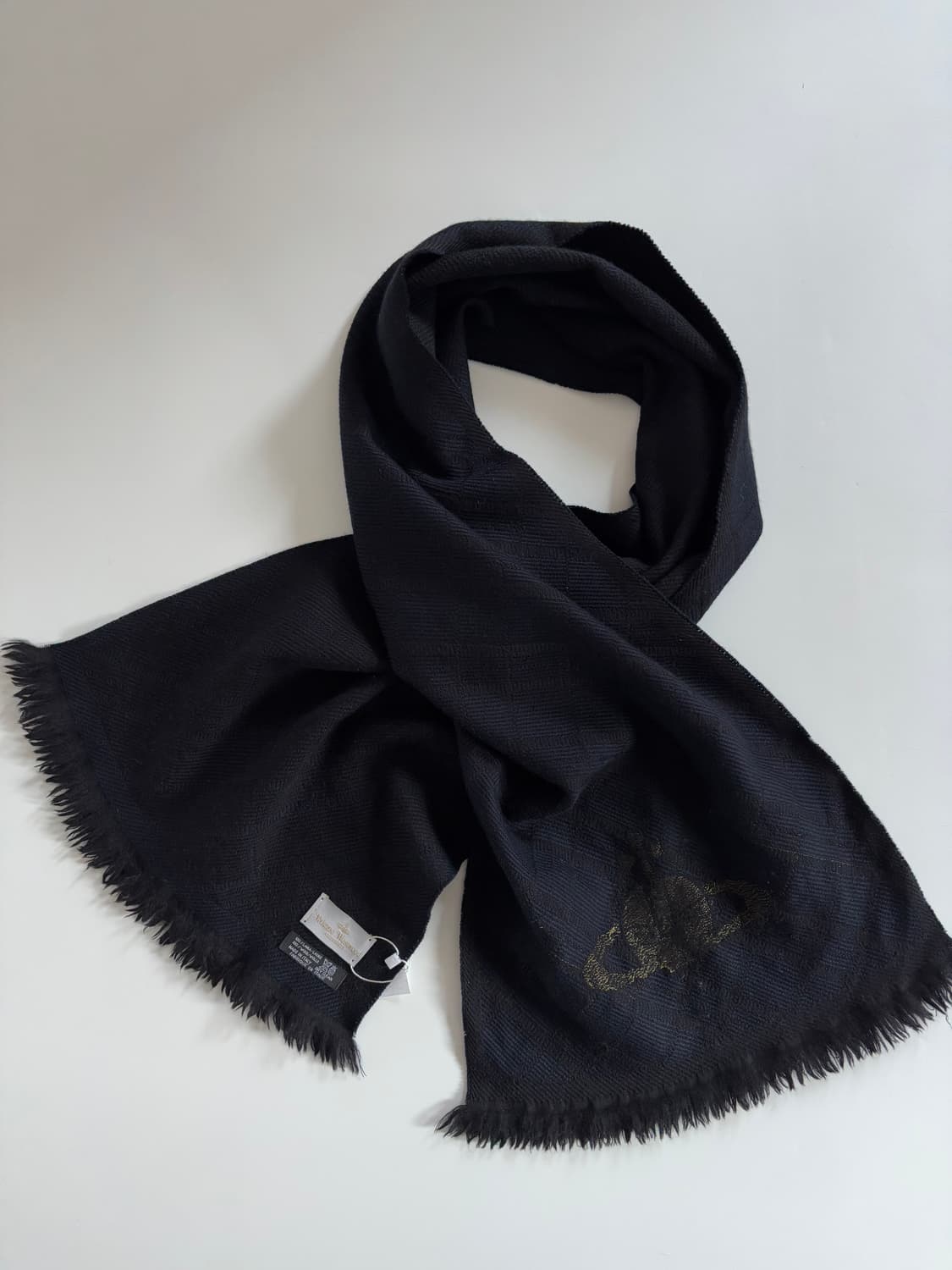 Vivienne Westwood 비비안웨스트우드 네이비 머플러 상품이미지2