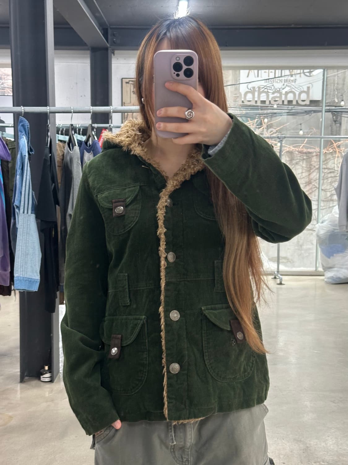 빈티지 포켓 코듀로이 초코나무숲 자켓 상품이미지3