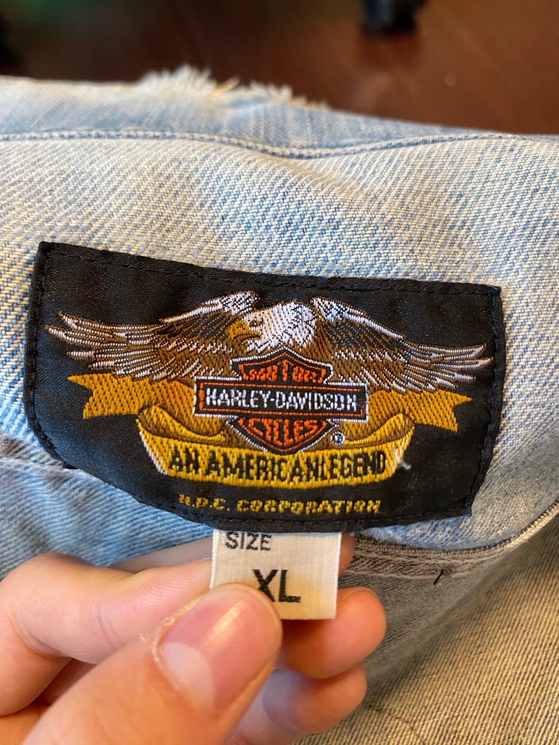 할리데이비슨 데님 청자켓 상품이미지3