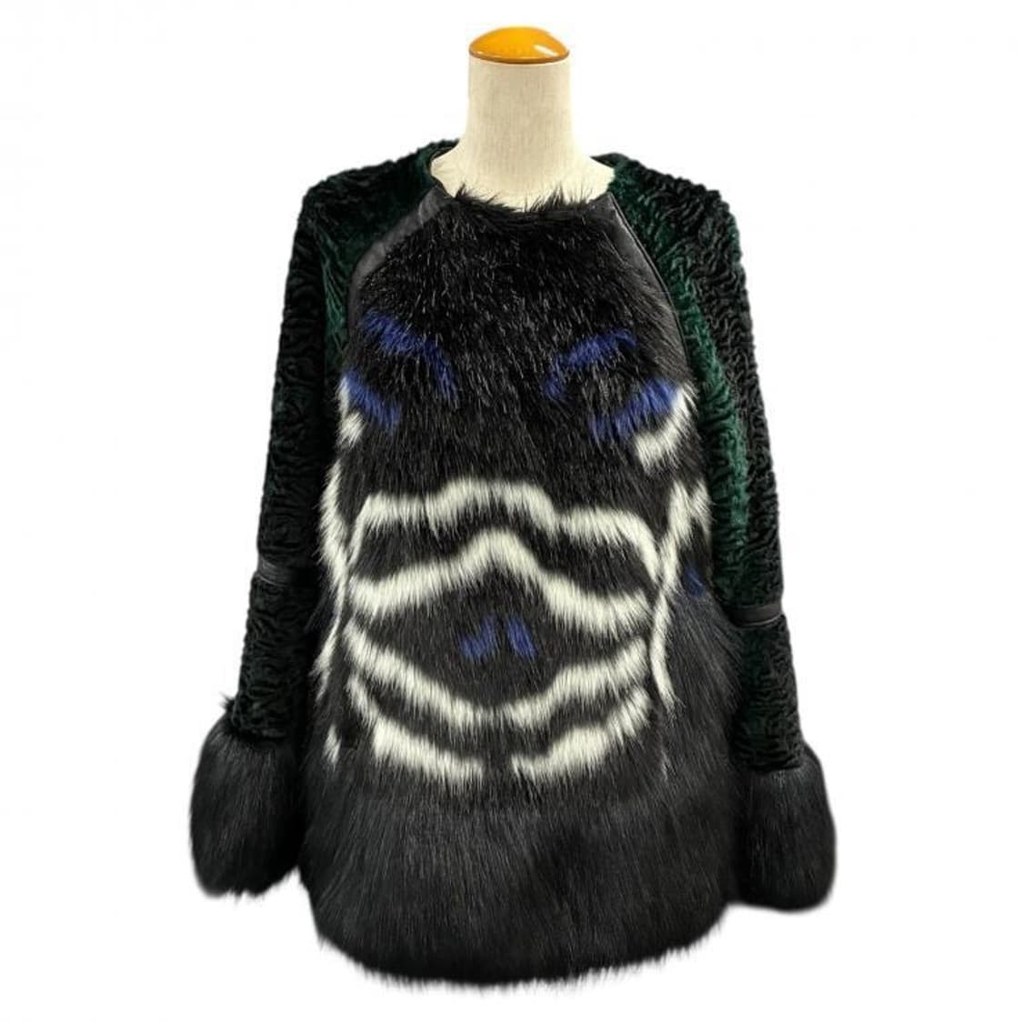 Armani Jeans 벨로어 트림 퍼 자켓 상품이미지1