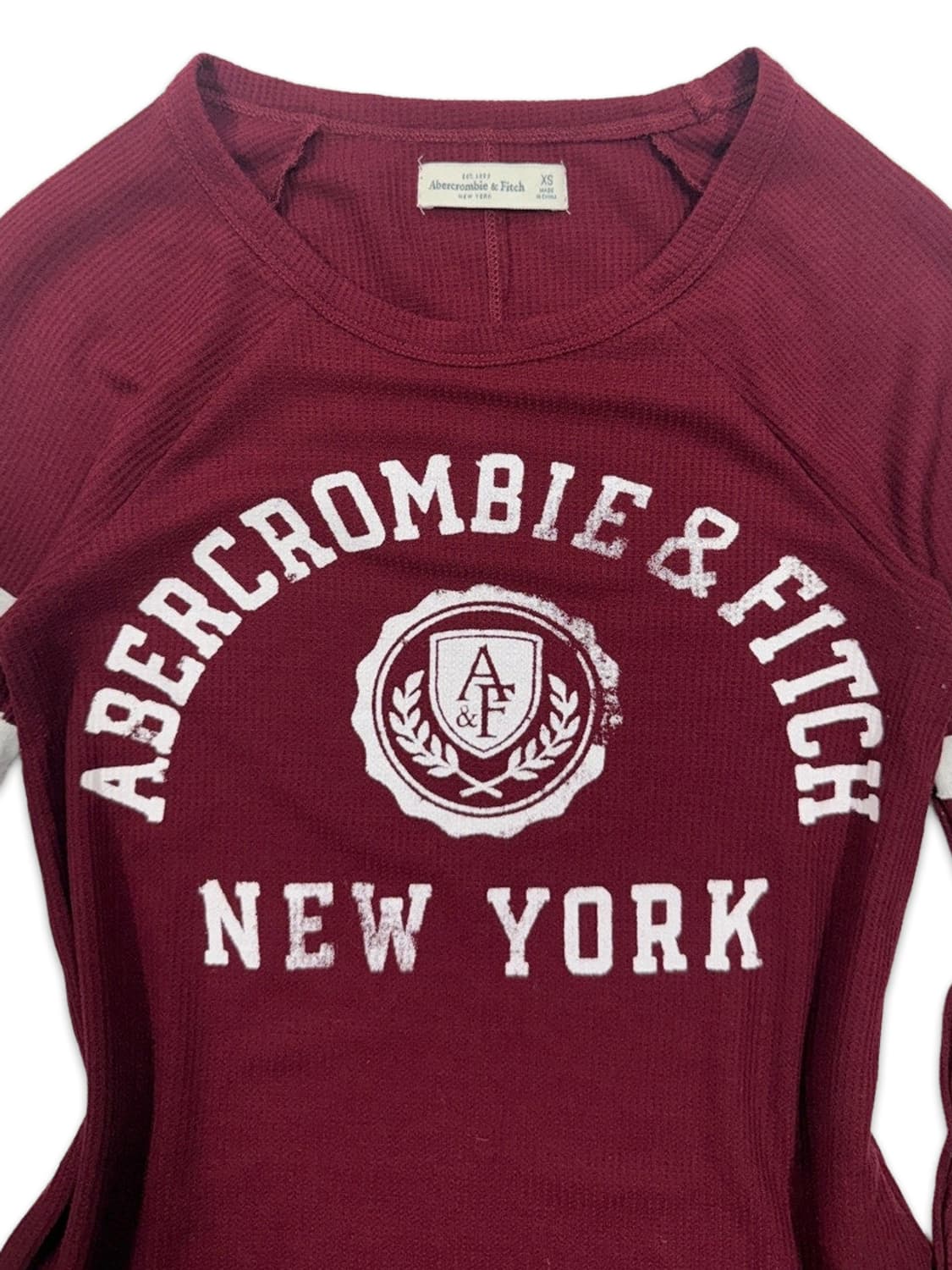 빈티지 아베크롬비 바이올렛 로고 긴팔티 상품이미지3
