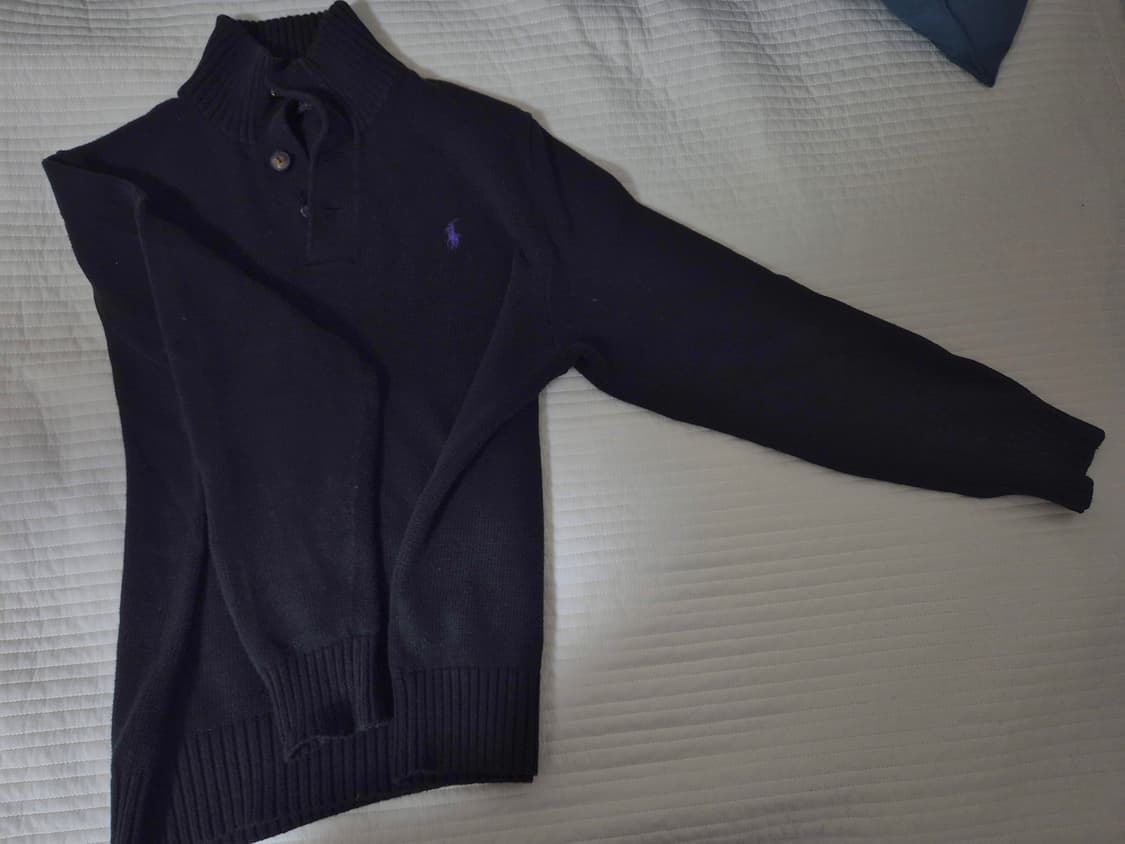 폴로 니트 검정 팝니다. s(95) 상품이미지2