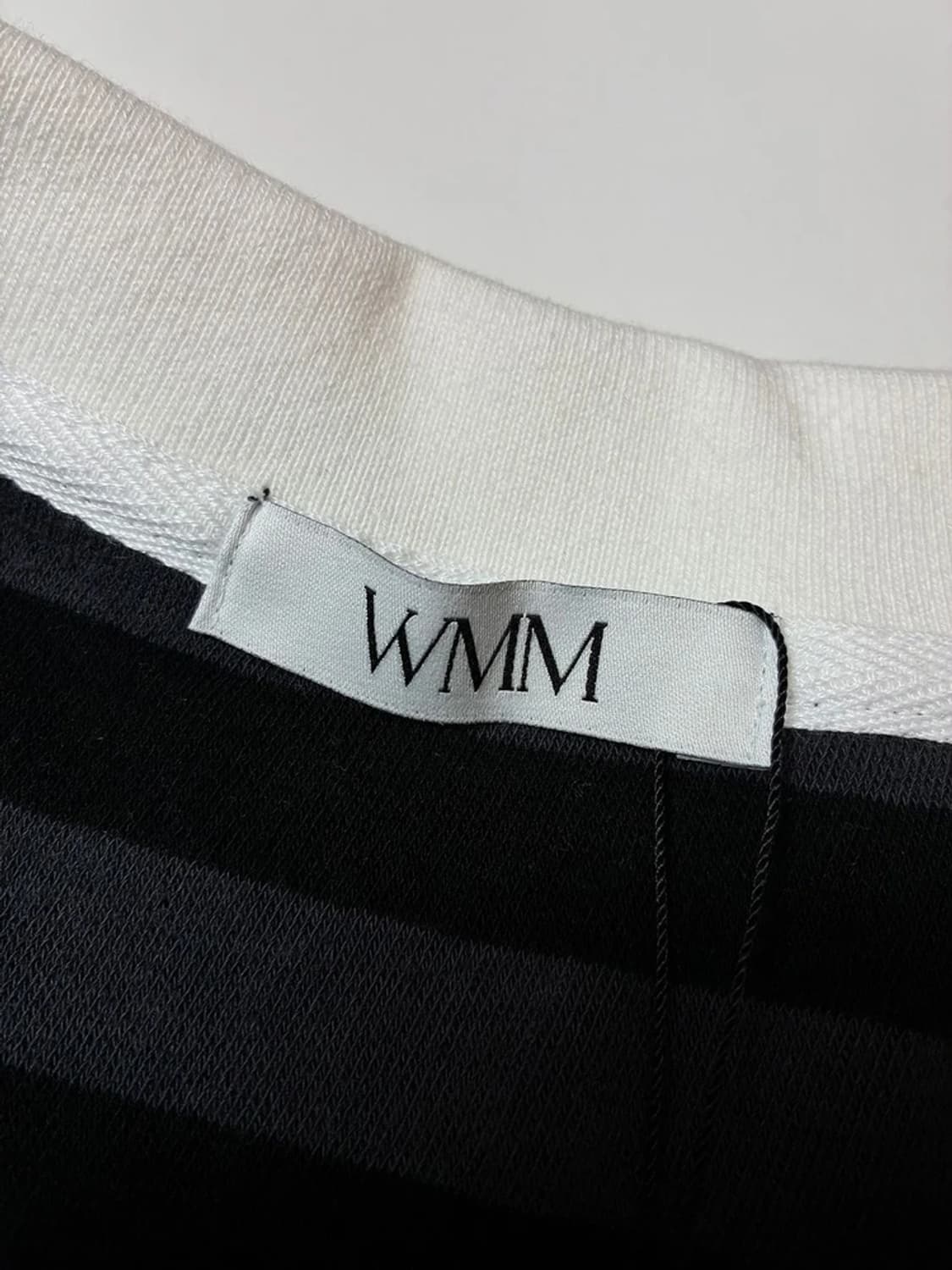 WMM Studios 로고 스트라이프 카라 반팔 티셔츠 PN9696 상품이미지6