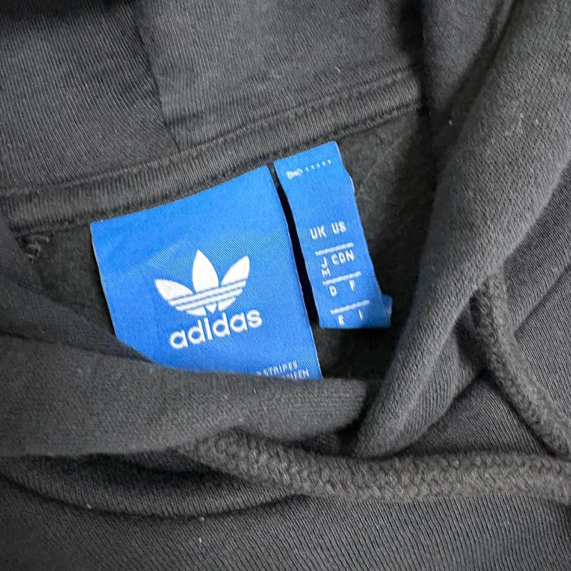 아디다스 일본판 빅트레포일 블랙 스웨트셔츠 후드티(M) 상품이미지4