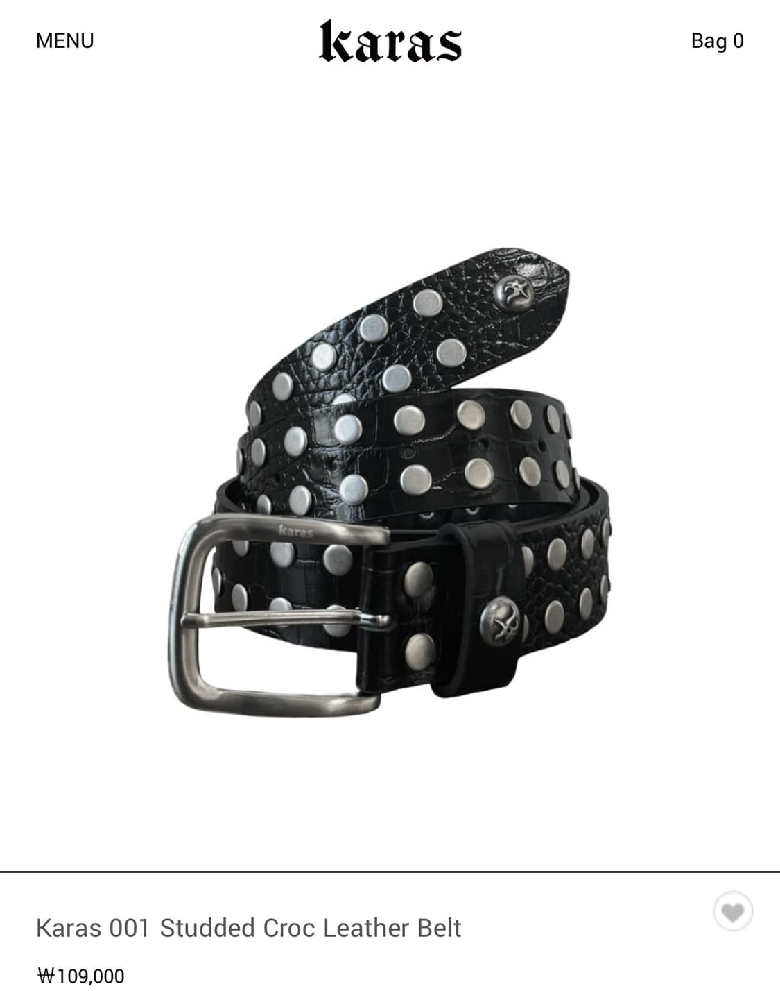 아오이로 카라스 벨트 상품이미지1