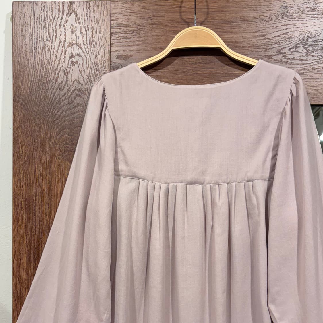 일본 빈티지 인디핑크 루즈핏 자수 모리걸 블라우스 상품이미지6