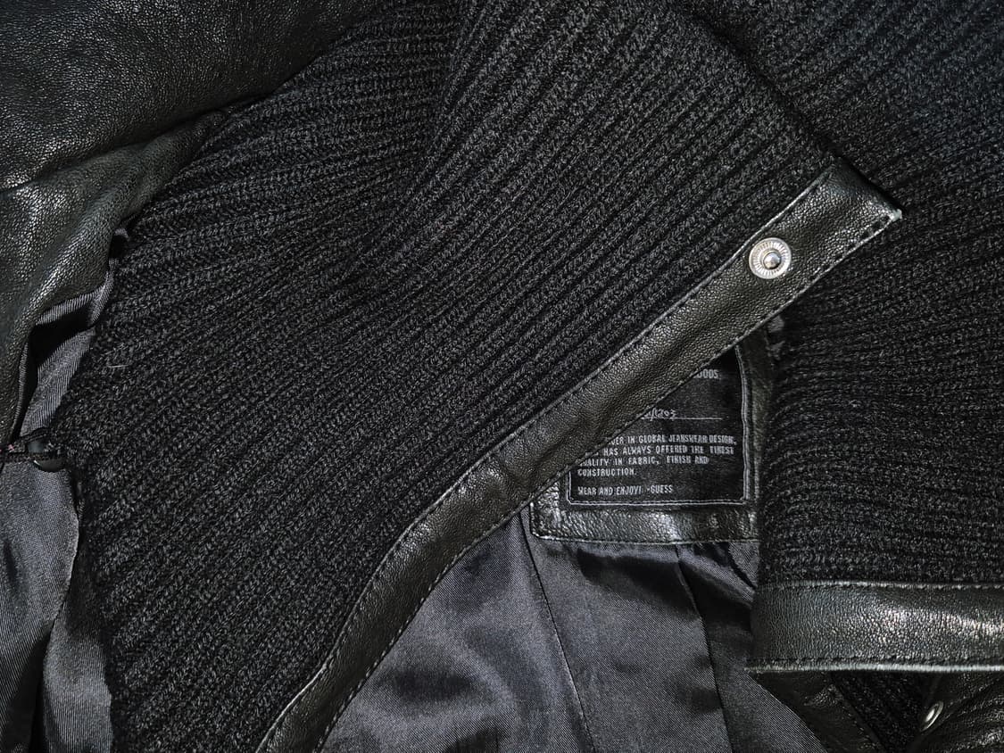 GUESS knit high-necked slim leather 상품이미지2