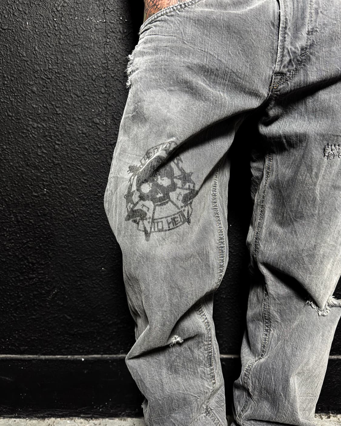 Vintage Grunge Rock Custom Pants 상품이미지3