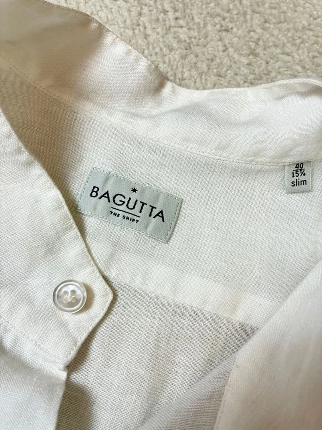 바구타 BAGUTTA 버튼다운 린넨 셔츠 PN7479 상품이미지6