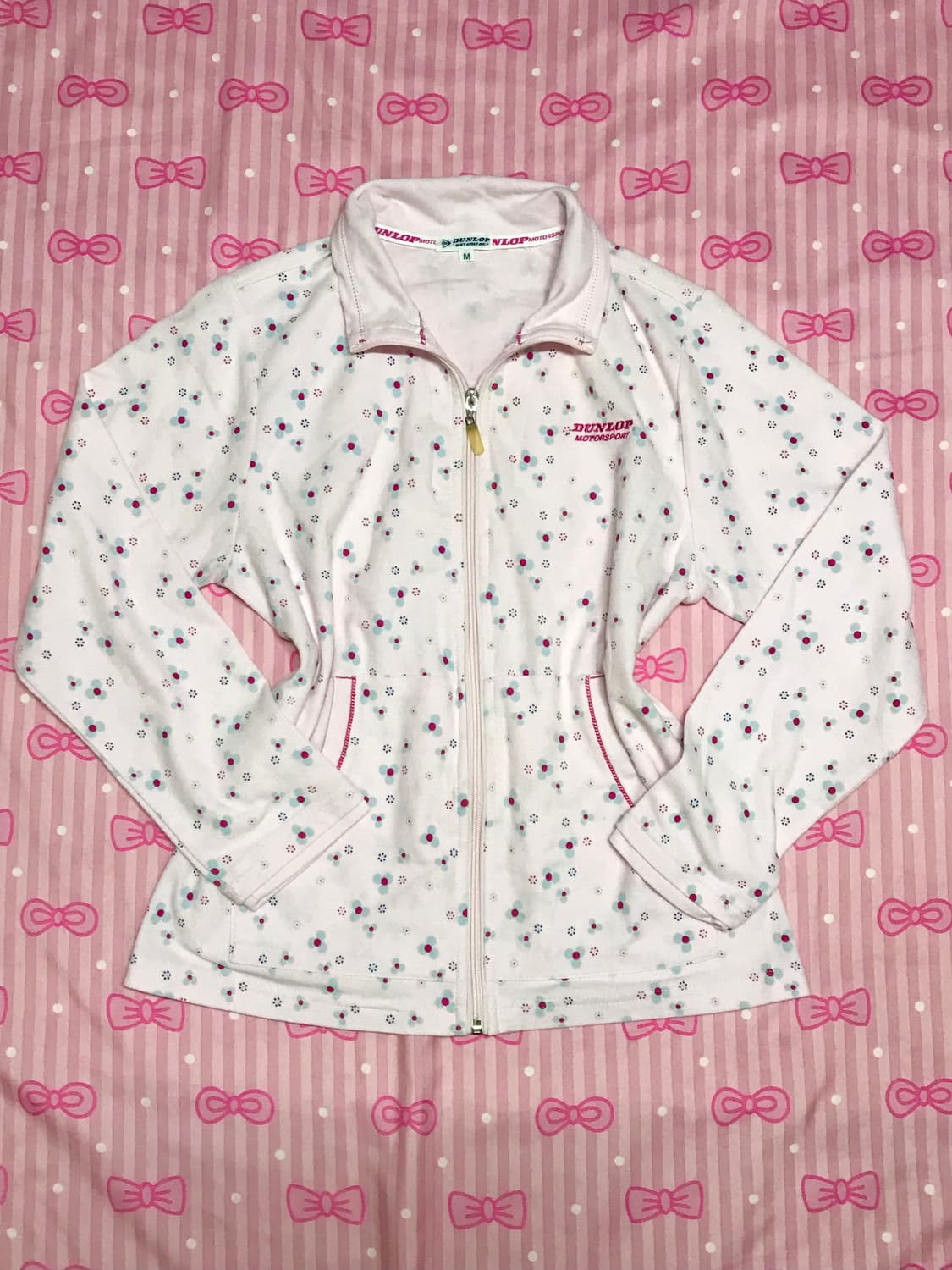 던롭 하구미 모리 잔꽃 베이비핑크 집업 상품이미지1