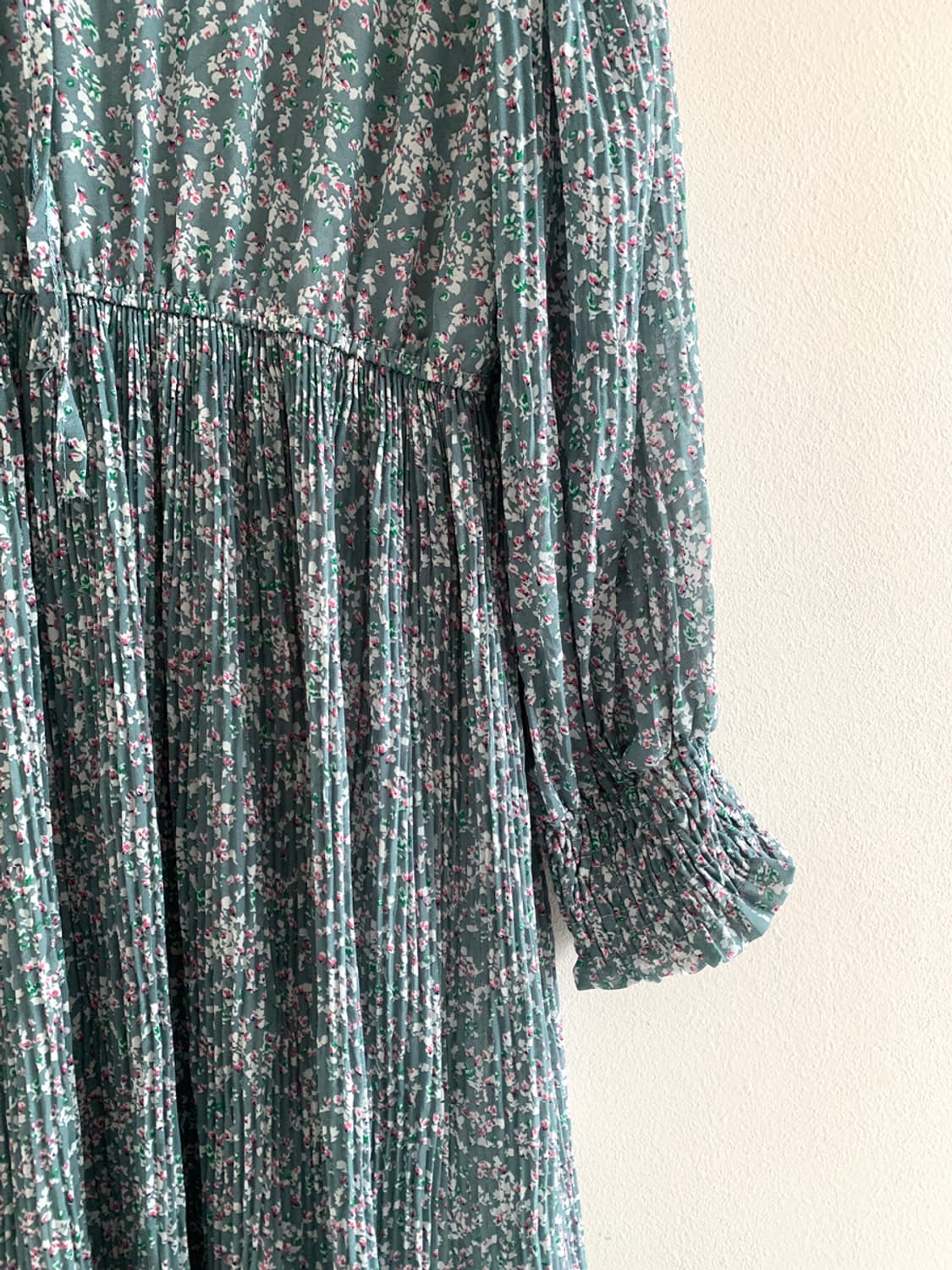 Floret ribbon pleats dress 상품이미지4