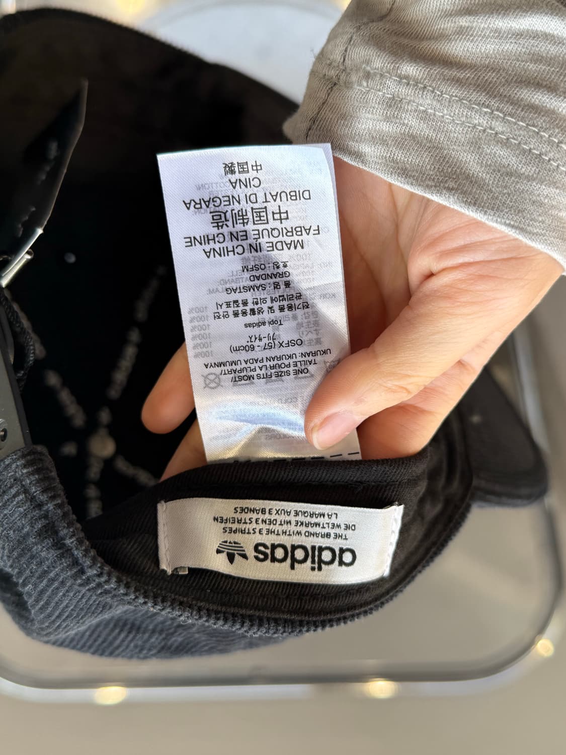 Adidas Black Corduroy Cap 상품이미지4