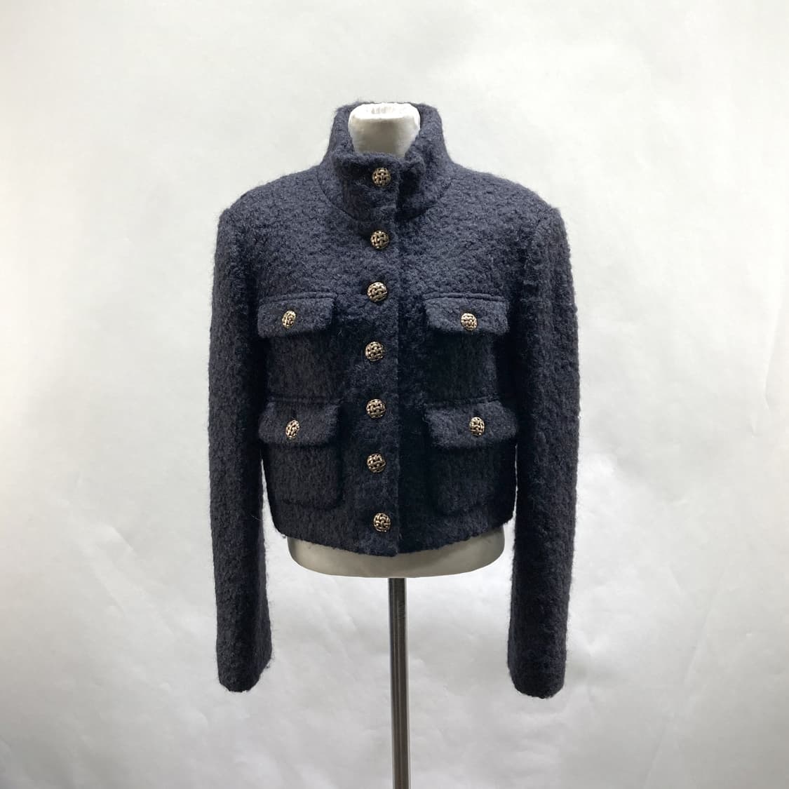 줄로그 여성 부클 트위드자켓 블랙 55-66 상품이미지1