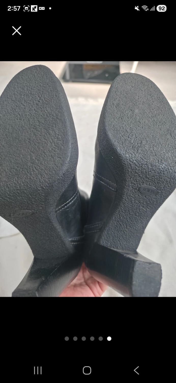 타이틀: Tod’s 토즈 블랙 소가죽 버클 부츠 36 (굽 8cm) 상품이미지6