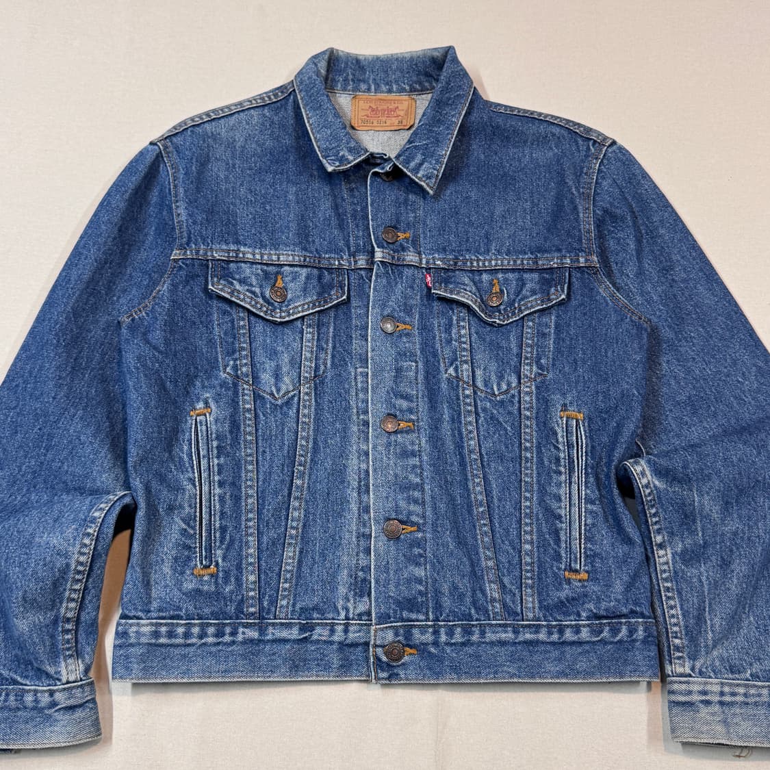 M) 리바이스 90s USA 데님 청자켓 트러커 자켓 상품이미지2