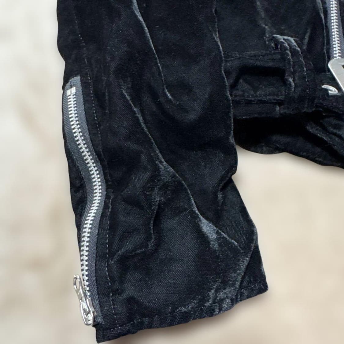 AD2013 준야와타나베 핑크 축융(벨벳) 라이더 자켓 상품이미지6