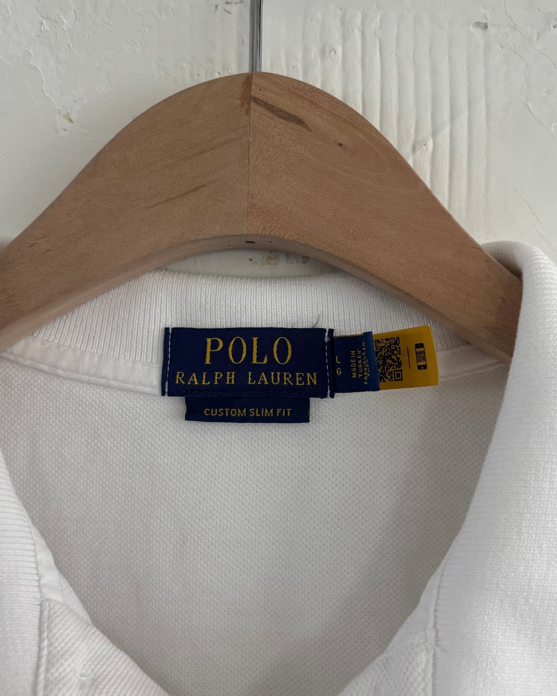 Polo 폴로 랄프로렌 QR신형 화이트컬러 아이코닉 PK 카라티셔츠 상품이미지7