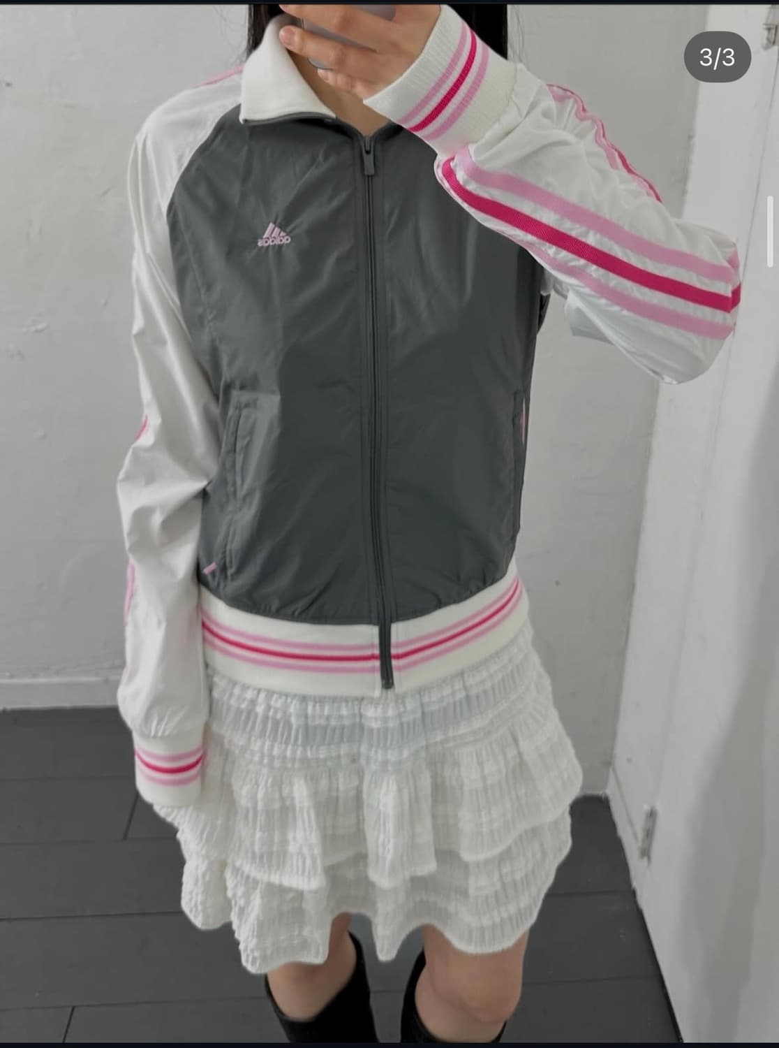 adidas gray pink line jersey 상품이미지3