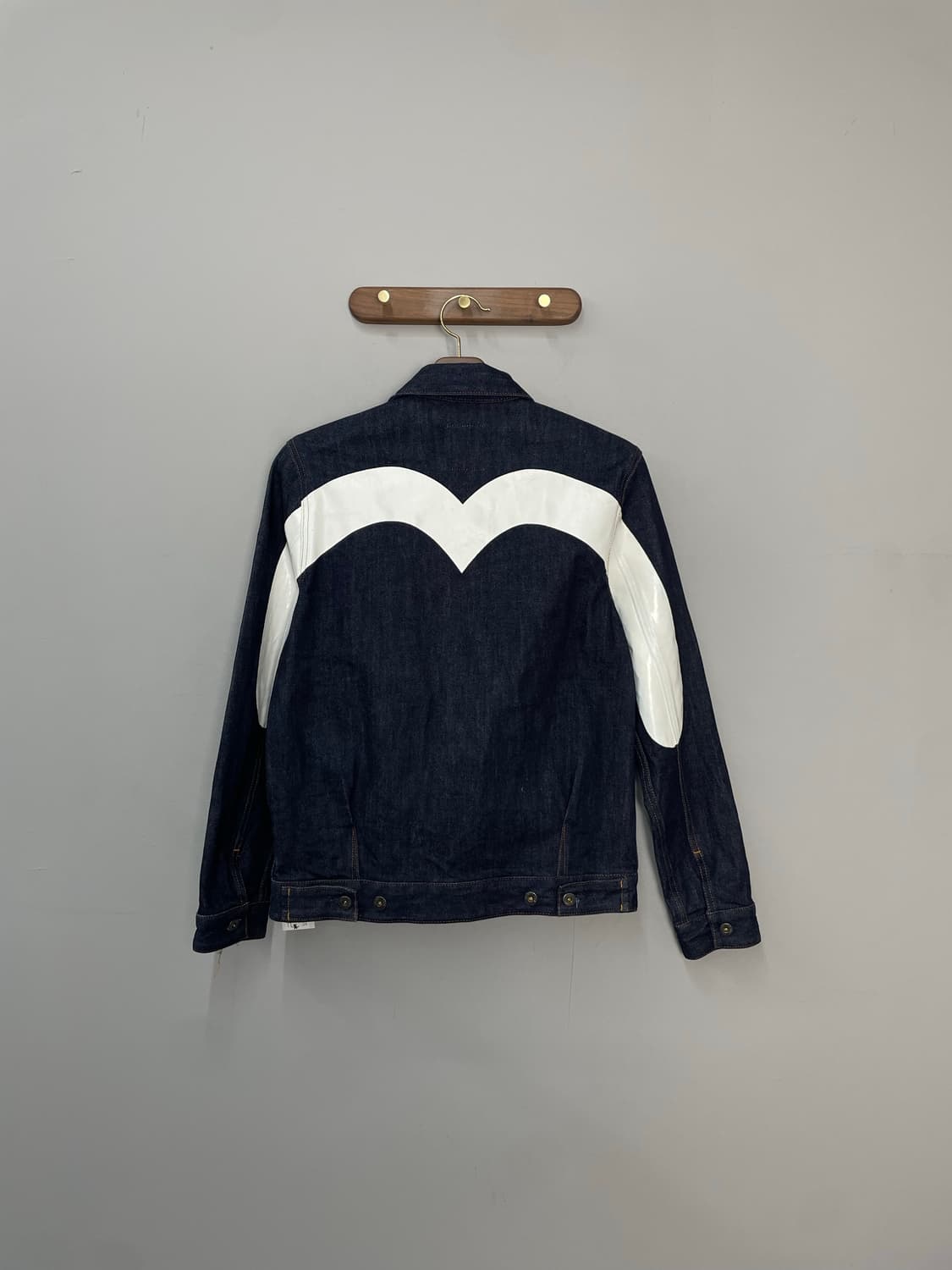 에비수 빅로고 포켓 인디고 데님 트러커 자켓 H2118 상품이미지5