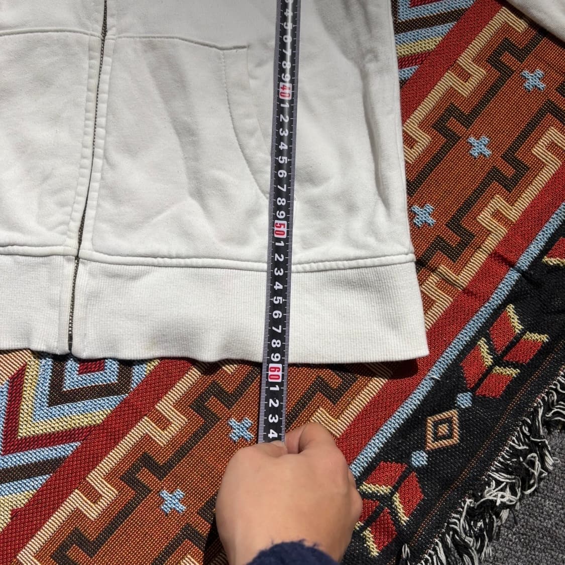 빈폴 빈티지 화이트 후드집업 상품이미지4