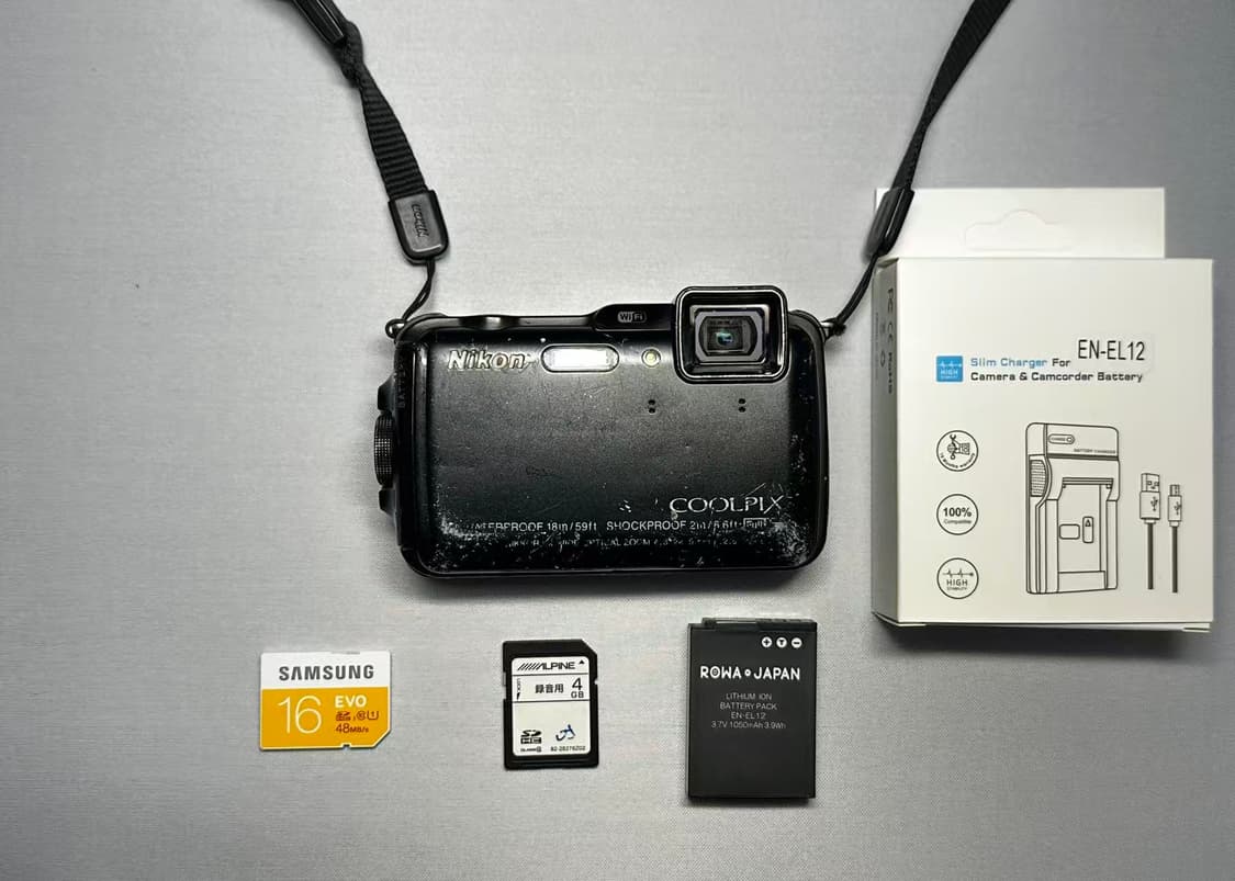 니콘 쿨픽스 aw120 aw100 블랙 디카가 상품이미지9