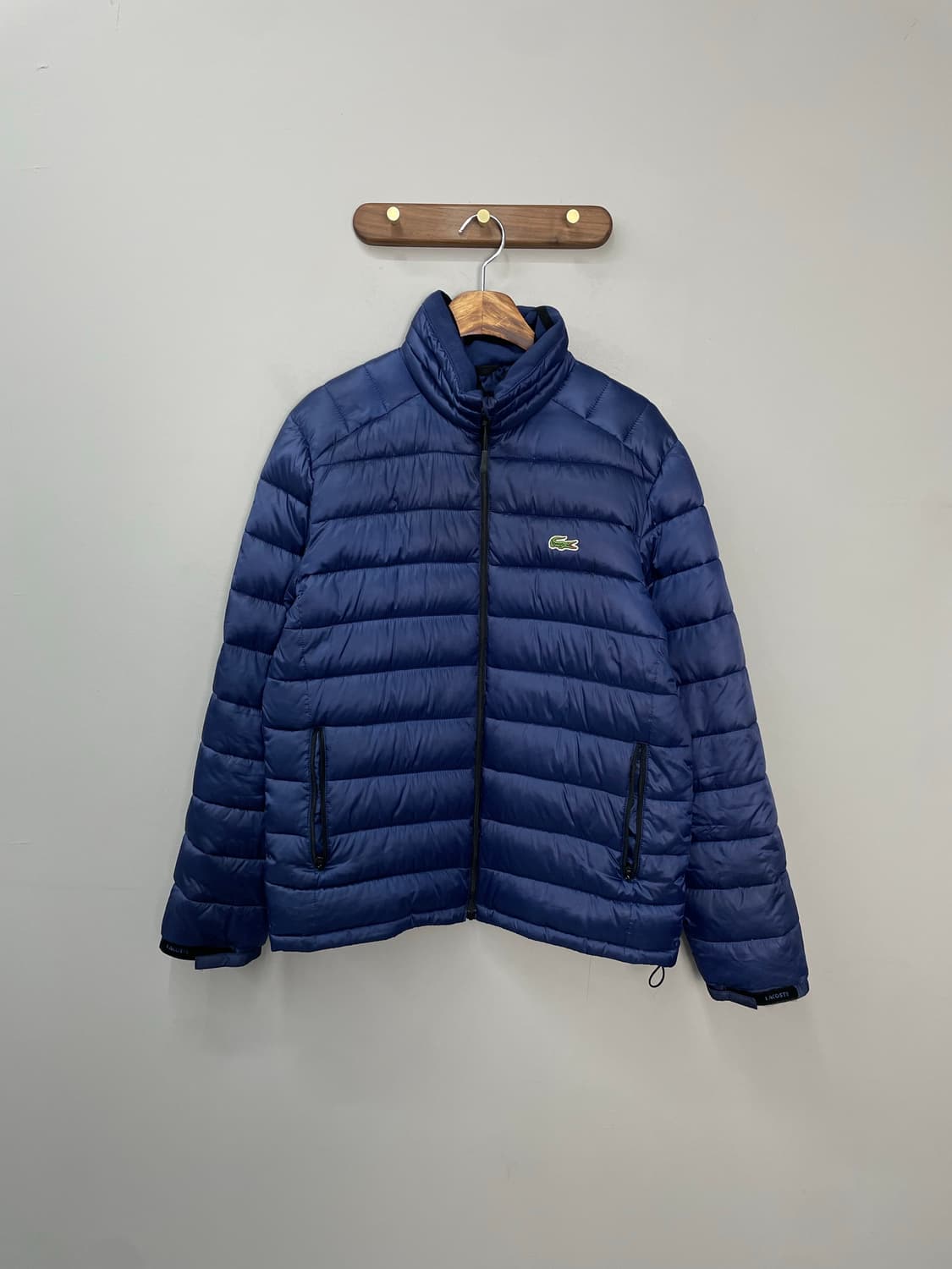 라코스테 블루 로고패치 구스다운 패딩 H1038 상품이미지2