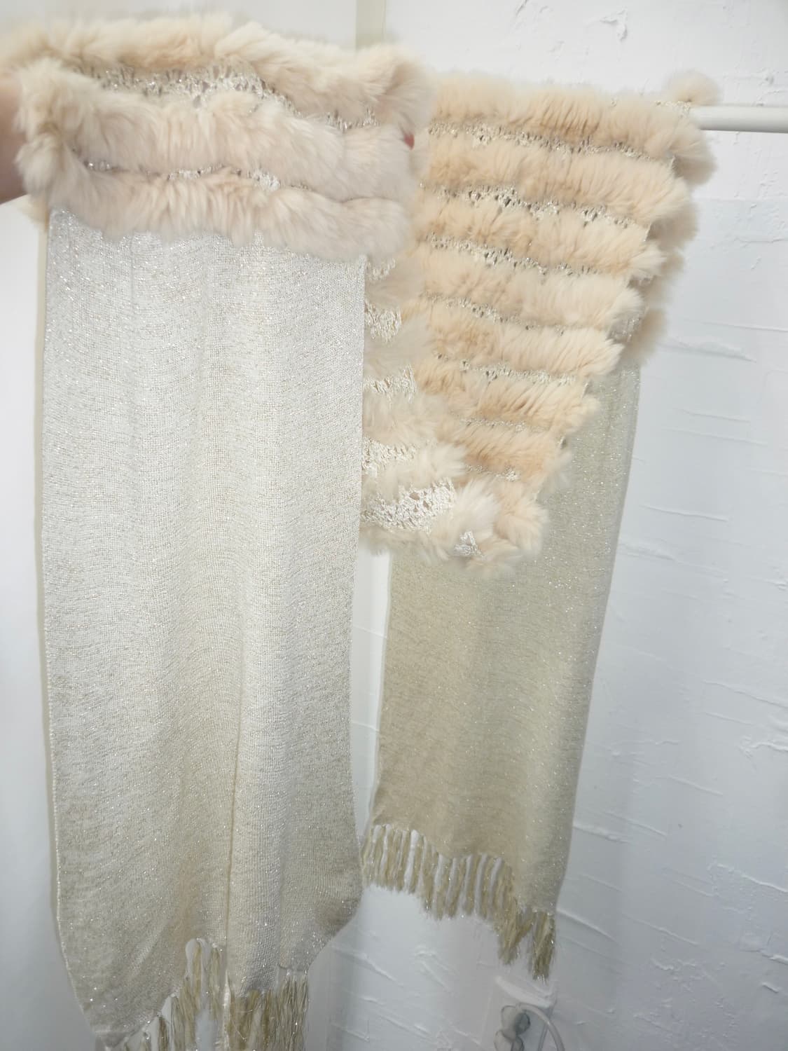Fur twinkle ivory muffler 상품이미지3