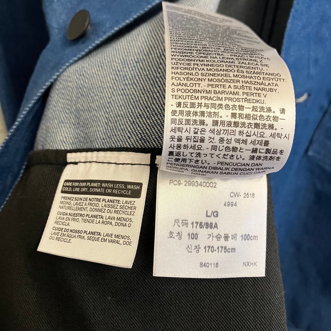 N227 리바이스 라인8 데님 청자켓 상품이미지4