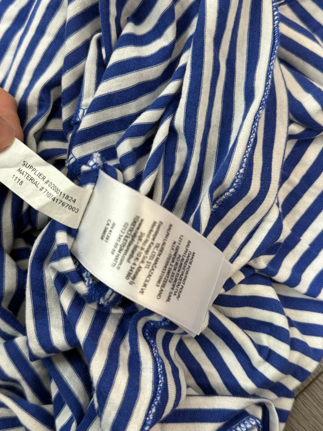 폴로 랄프로렌 스트라이프 티셔츠 상품이미지2