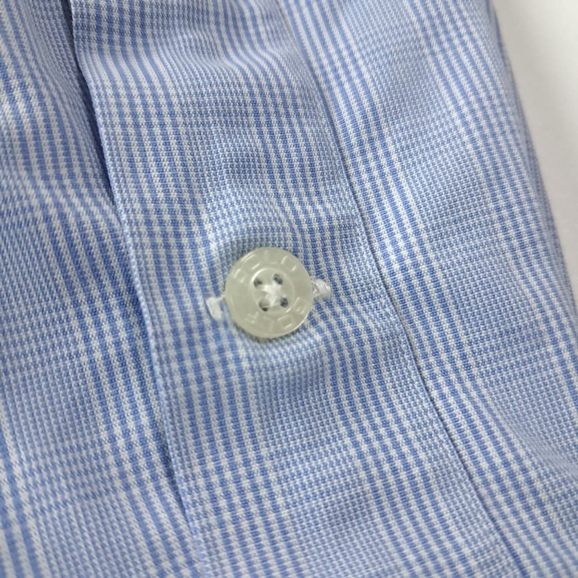 CK253 L 폴로 90s LOFTING 글렌체크 블루 셔츠 남방 상품이미지7