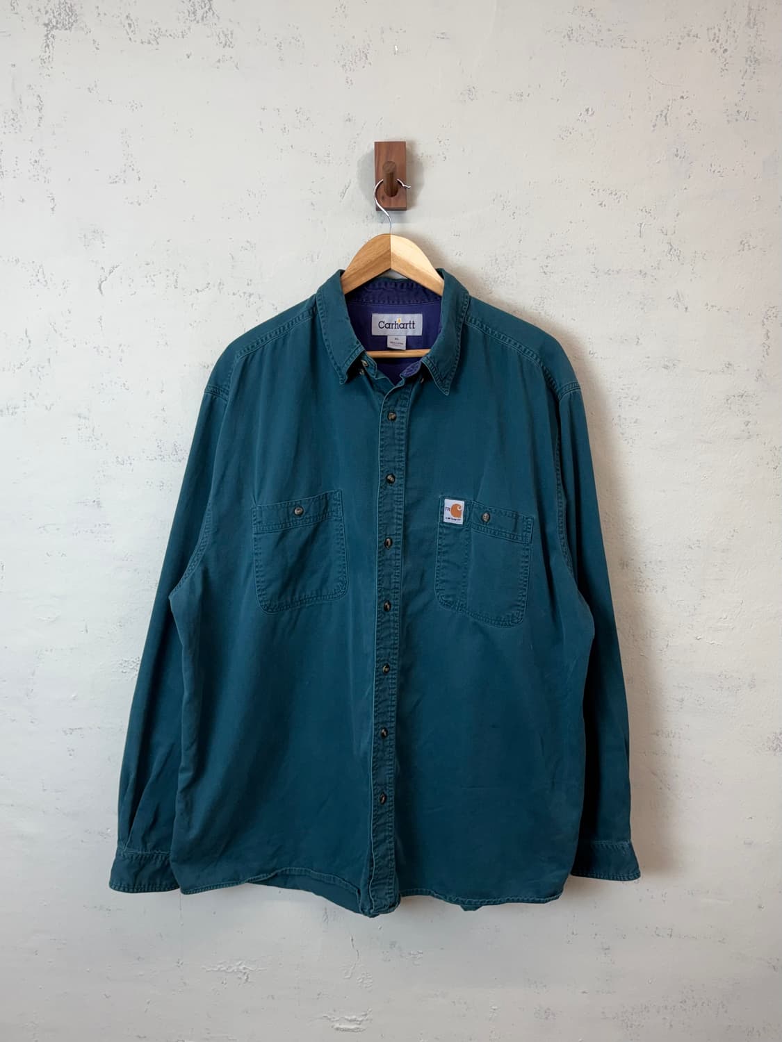 칼하트 빈티지 그린 워크셔츠 상품이미지1