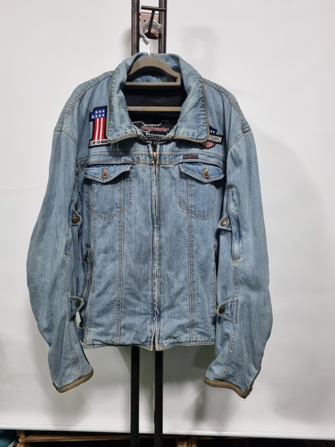 Tour master 빈티지 데님 바이크자켓 XXL 상품이미지1