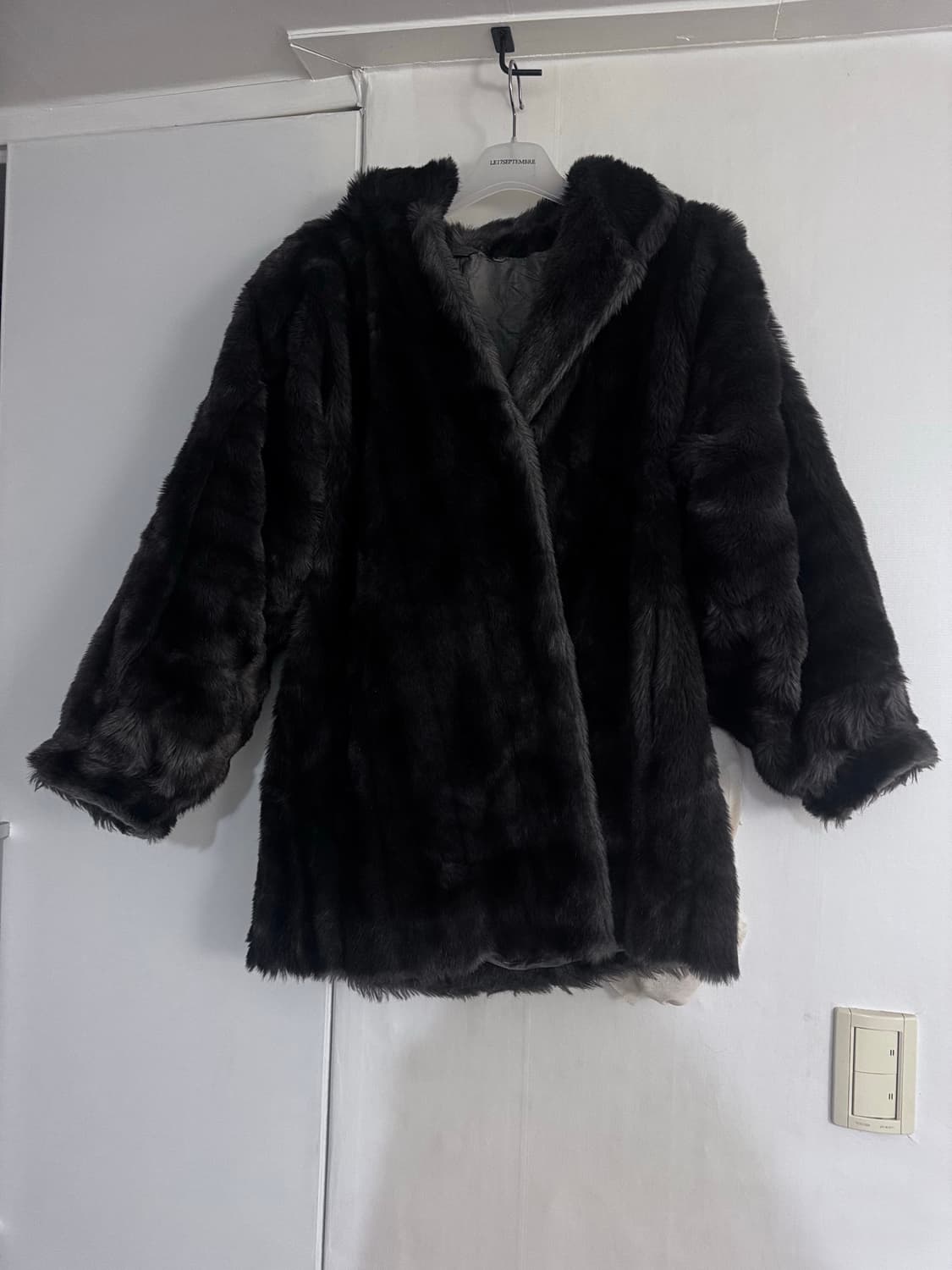 90s paris vintage fur gray 38 상품이미지5